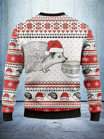 Hedgehog Rejection Christmas Ugly Sweatshirt