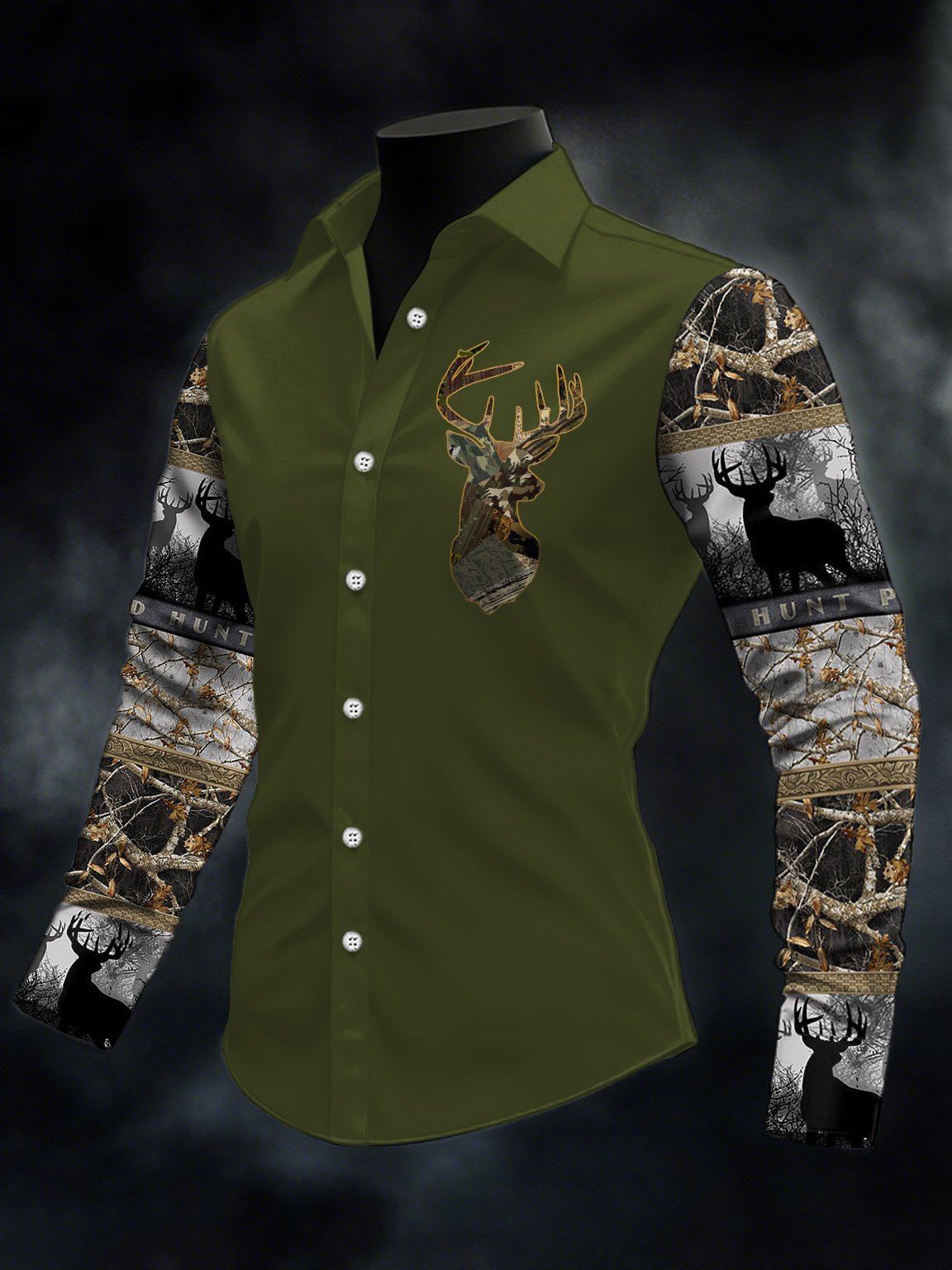 Men's Casual Western Style Contrast Color Shirt