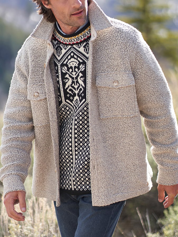 Men's Vintage Outdoor Plush Jacket