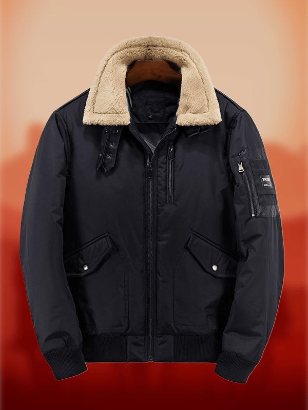 Men's Western Slant Pockets Design Lapel Outdoor Farm Jacket