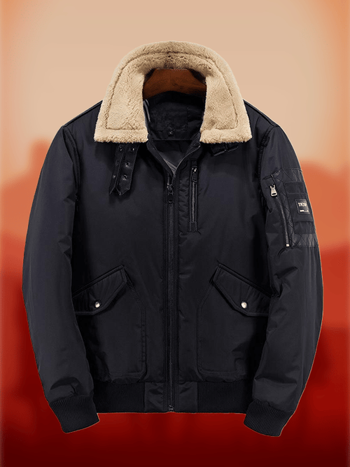 Men's Western Slant Pockets Design Lapel Outdoor Farm Jacket