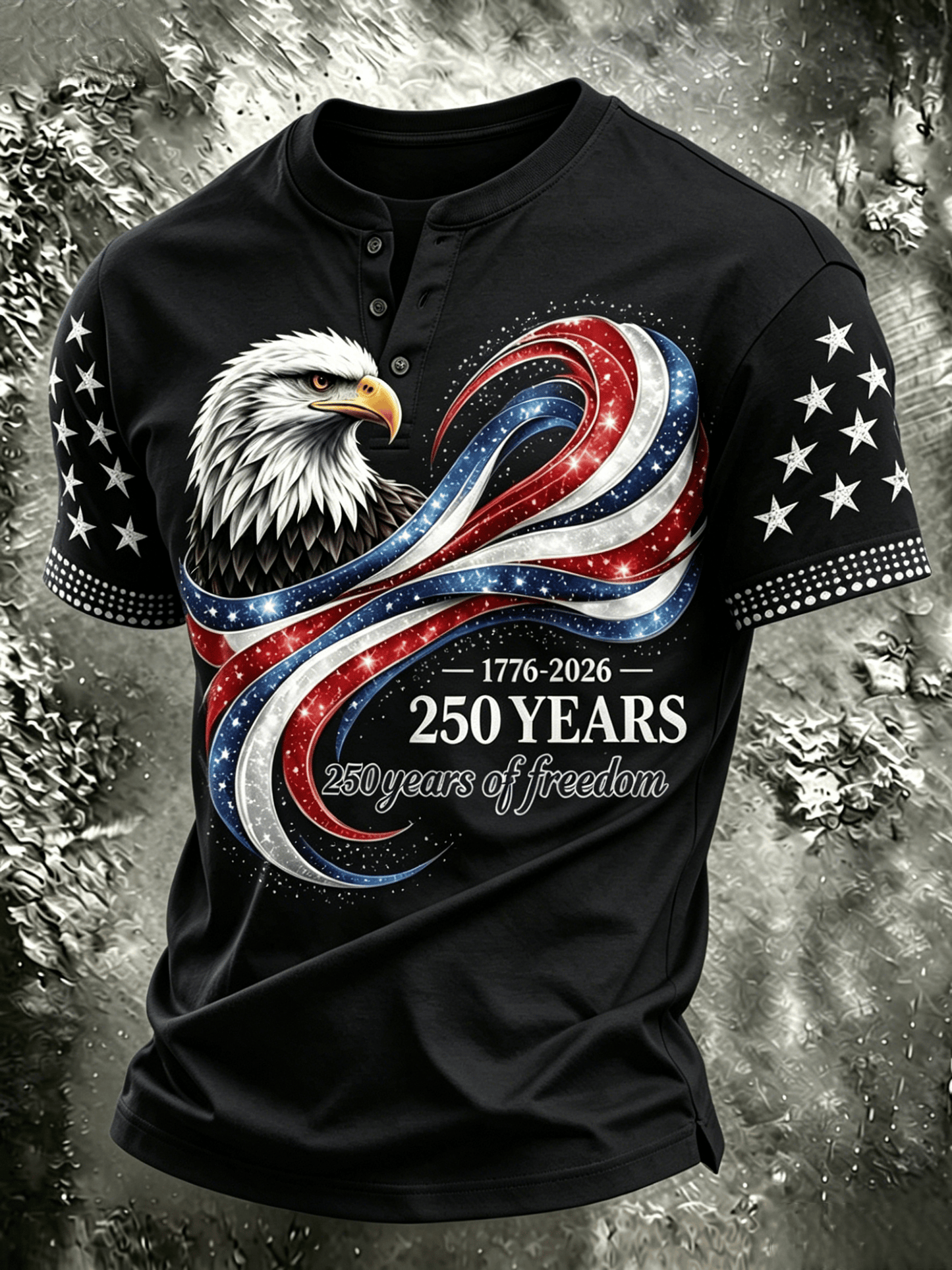Men's American Anniversary Short-Sleeve Crew Neck T-Shirt