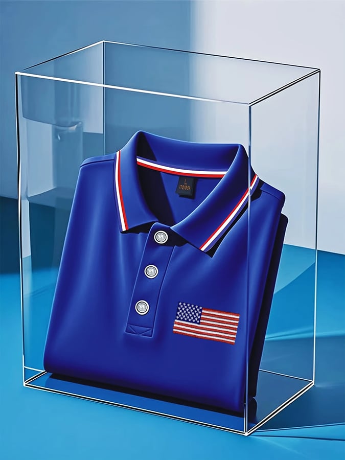 Men's Independence Day American Flag Casual POLO Shirt