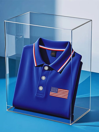 Men's Independence Day American Flag Casual POLO Shirt