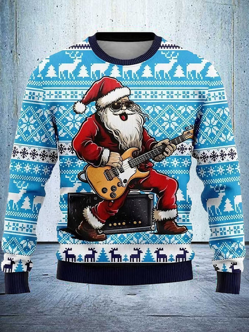 Men's Christmas Print Casual Knit Top