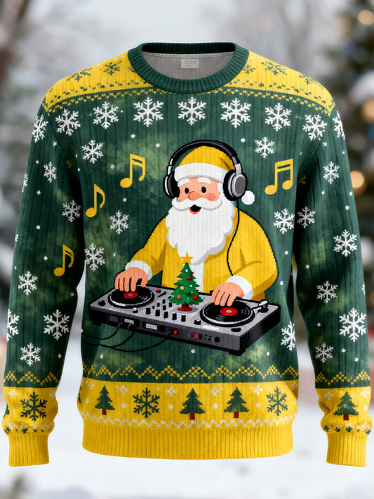 Men's Casual Fun Christmas Art Ugly Sweater