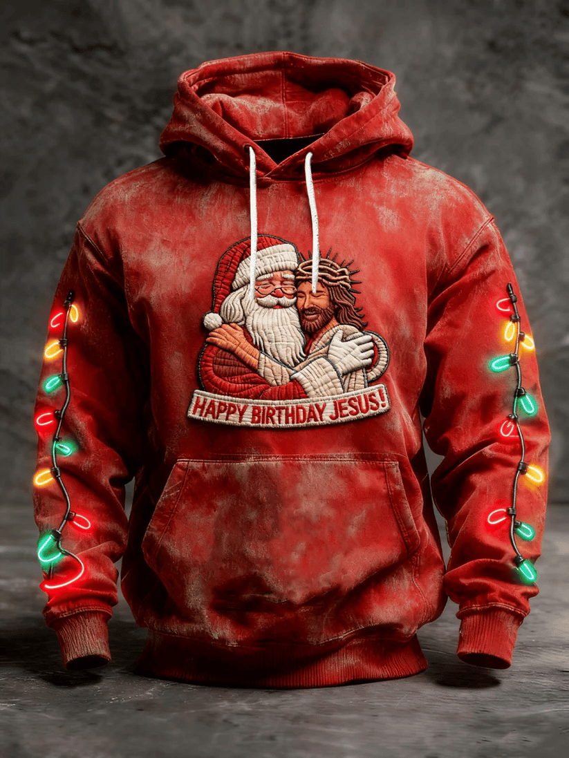Men's Christmas-Themed Printed Sweatshirt