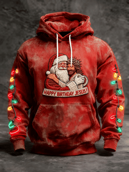 Men's Christmas-Themed Printed Sweatshirt