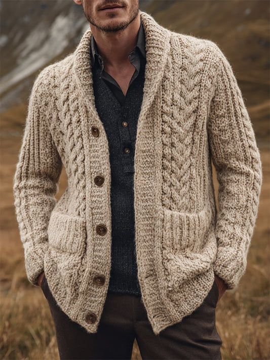 Men's Casual Business Knitted SweaterJacket