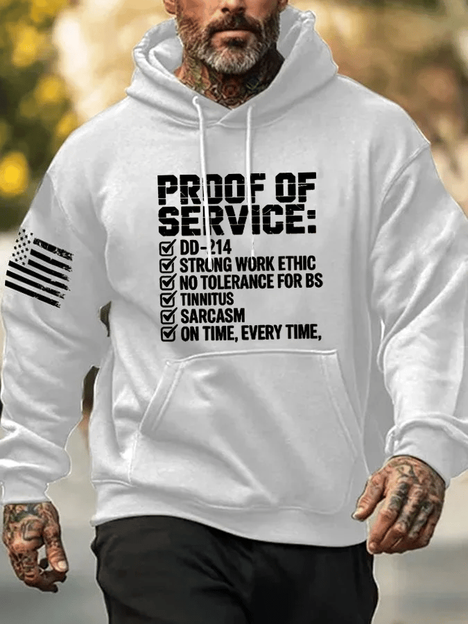 Men's Proof Of Service Print Sweatshirt