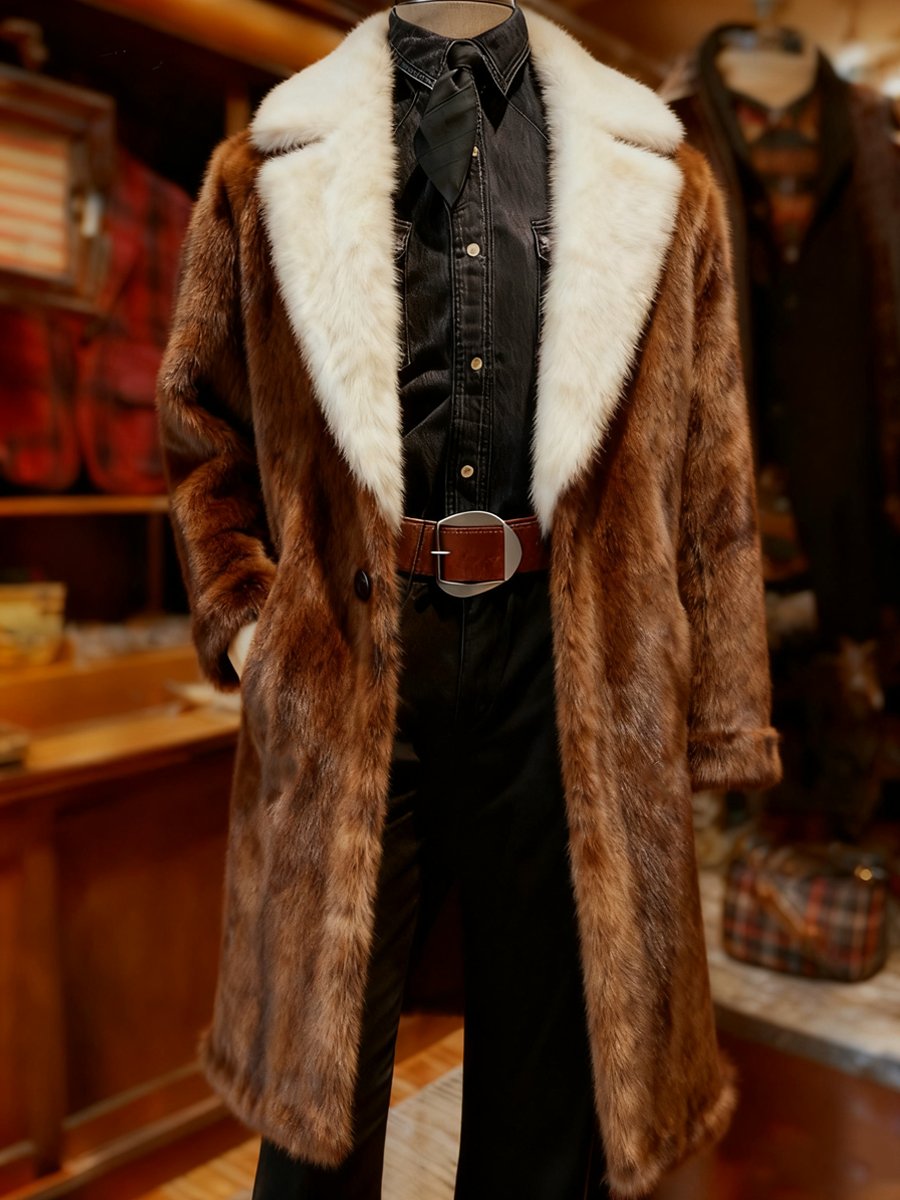 Men's Christmas Long Coat