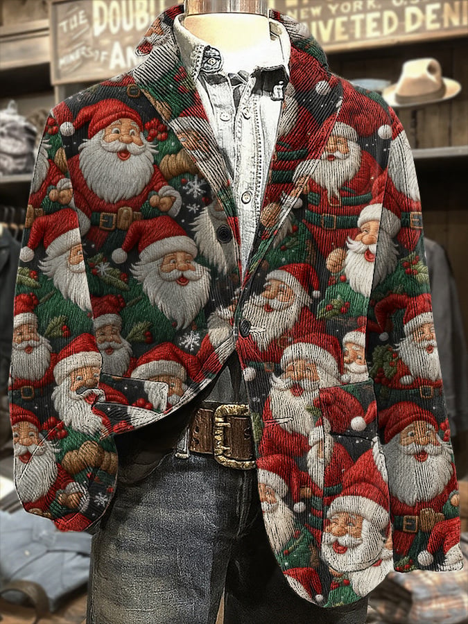 Men's Retro Christmas Casual Blazer