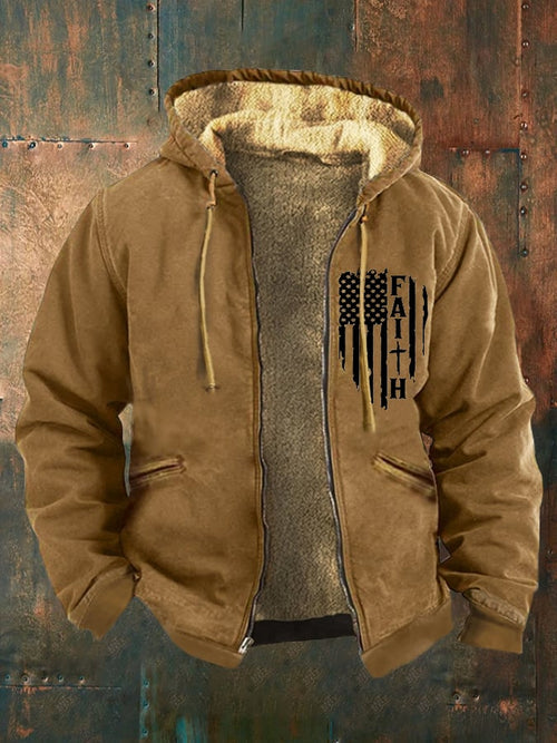 Men's Western Vintage Zip Jacket