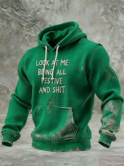 Men's Look At Me Being All Festive And Shit Print Sweatshirt