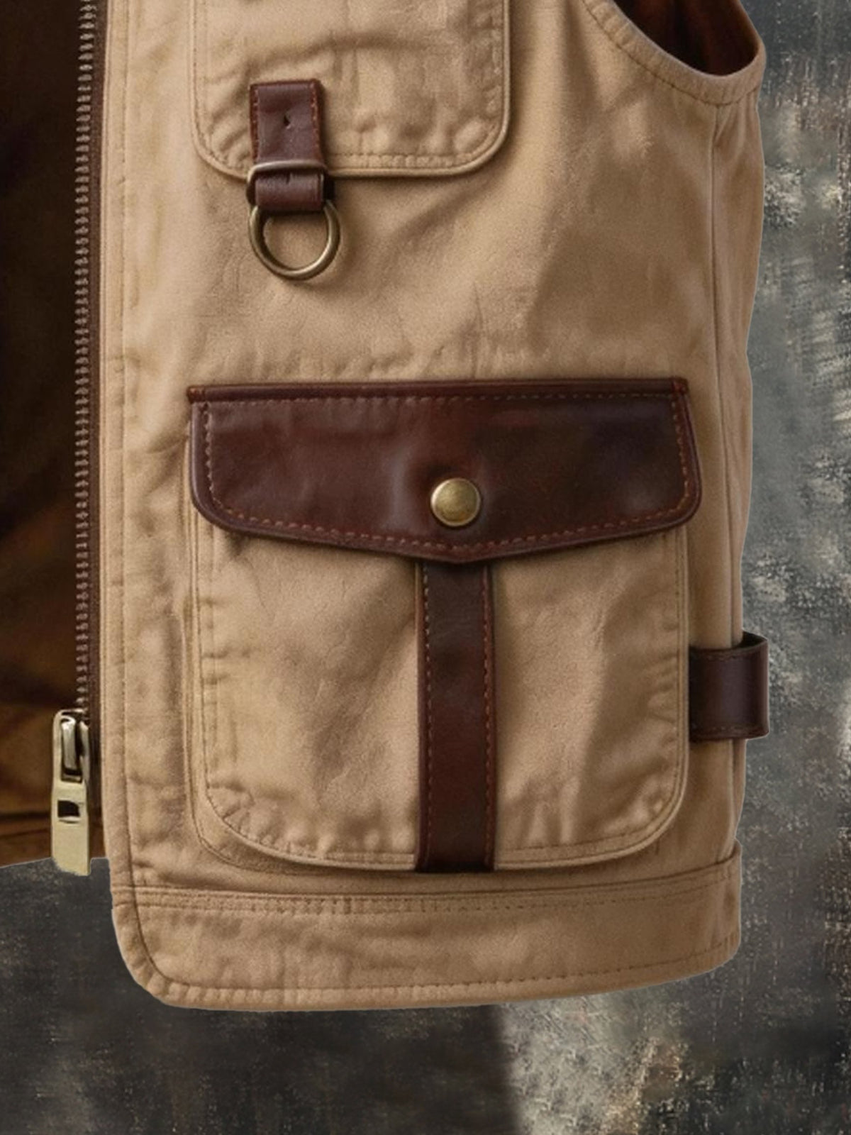 Men's Vintage Multi-Pocket Outdoor Utility Vest