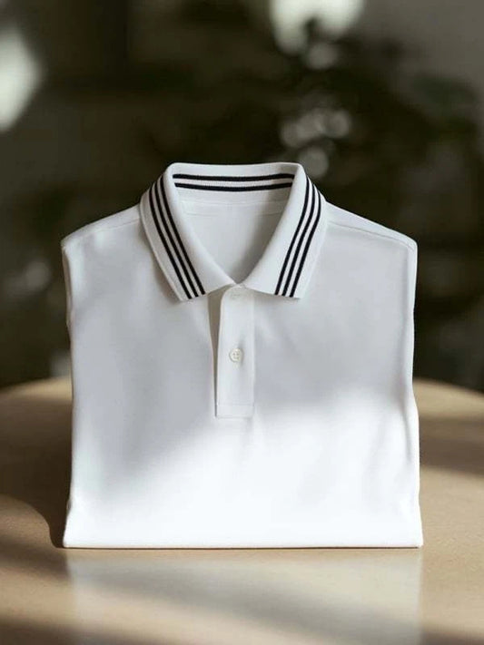 Men's Classic Business    Logo Short Sleeve Polo Shirt