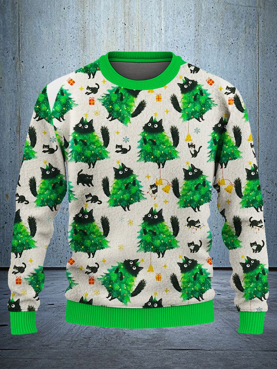 Ugly Christmas Cat Sweater