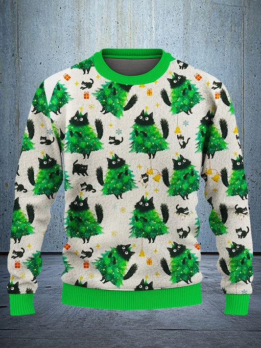 Ugly Christmas Cat Sweater
