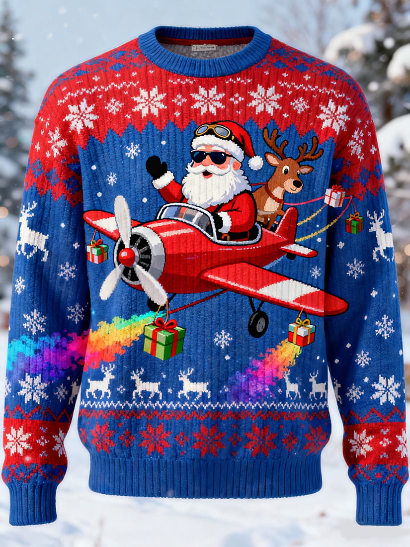 Men's Casual Fun Christmas Art Ugly Sweater