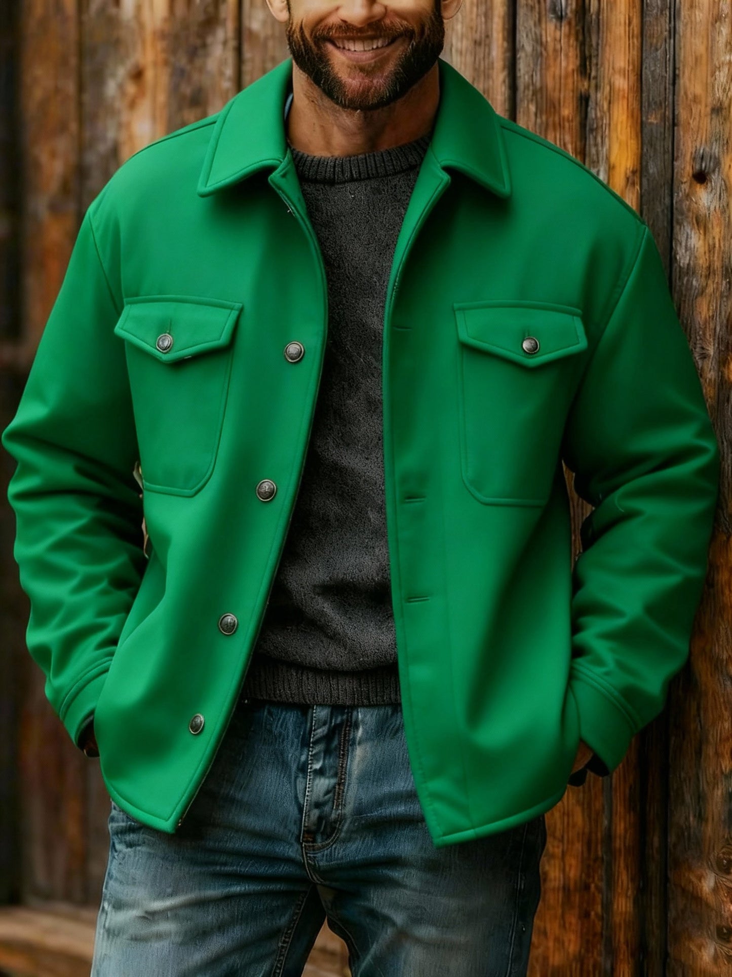 Men's Retro Christmas Jacket