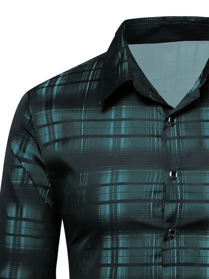 Men's Plaid Business Casual Shirt