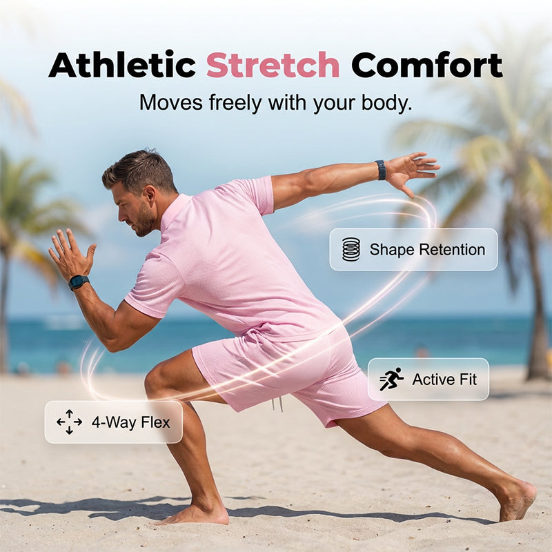 👕 LIMITED-TIME 50% OFF! ✨ Men's Summer Breathable Shirt & Shorts Set