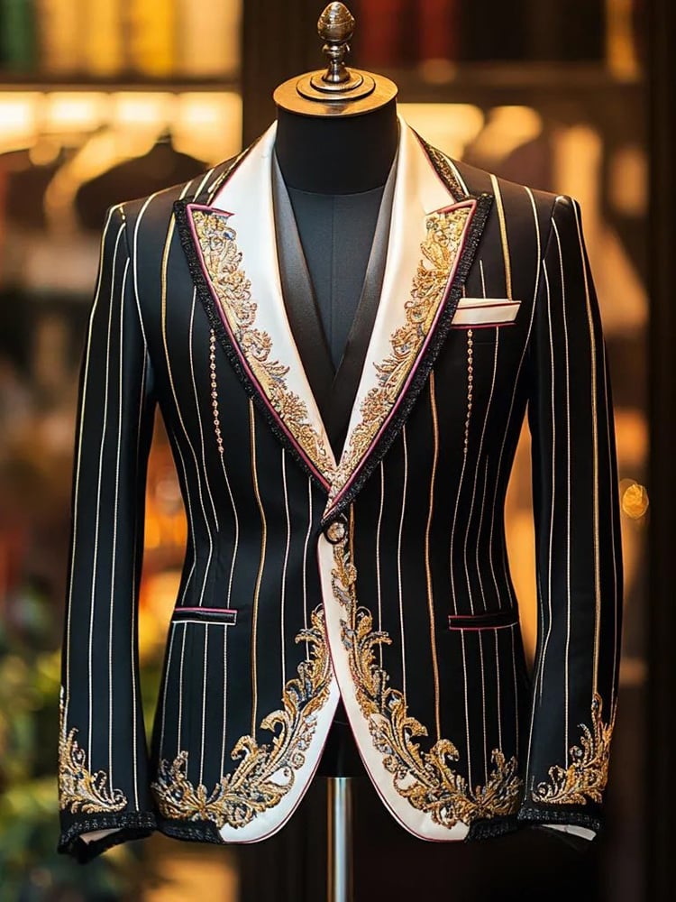 Men's Luxury Business Print Blazers