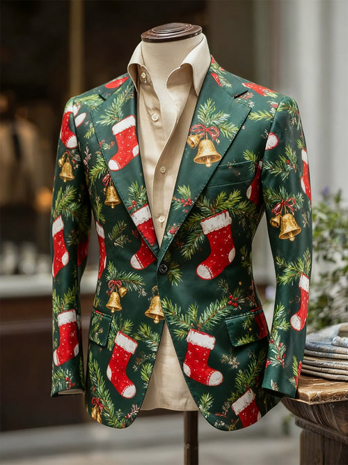 Men's Business Casual Christmas Suit Outerwear