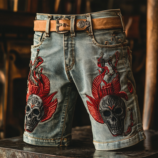 2025 Casual vacations shorts jeans