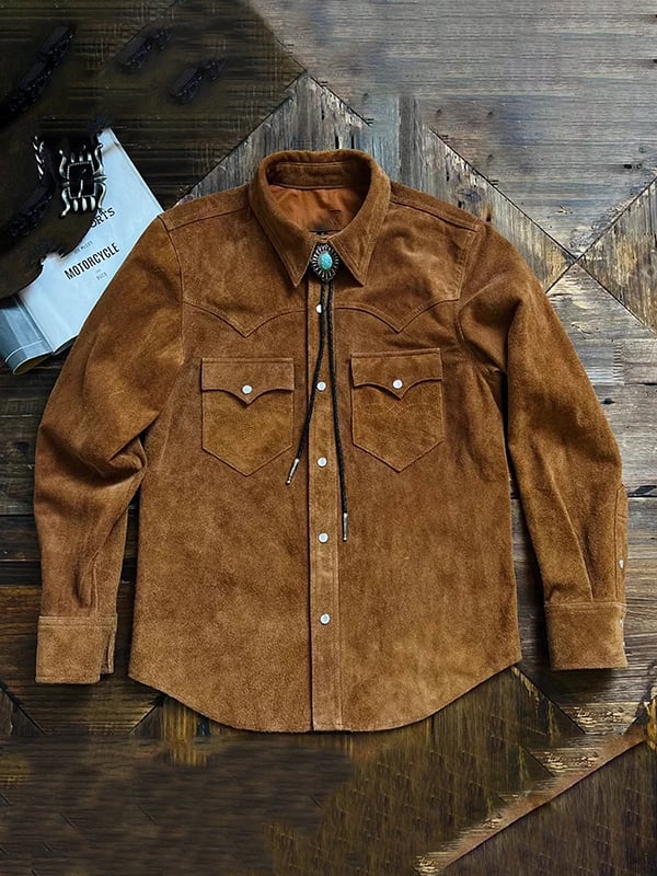 Men's Vintage Outdoor Suede Jacket