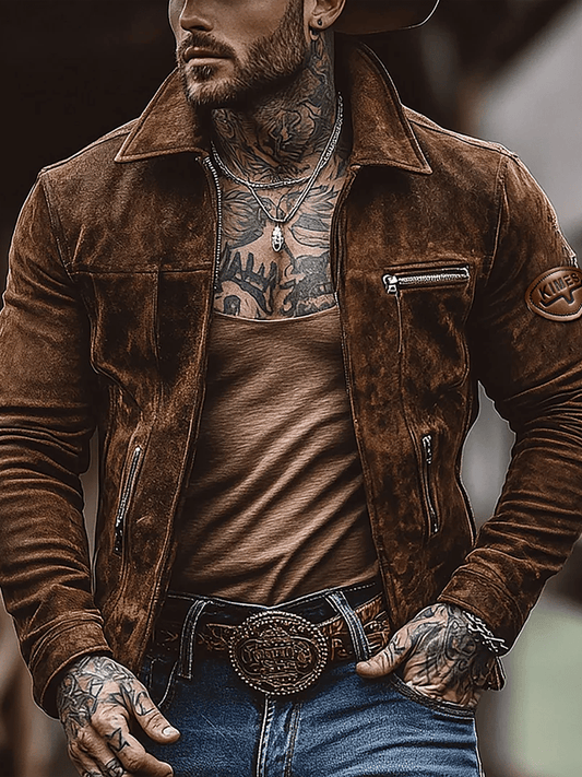 Men's Outdoor Vintage Sports Pocket Jacket