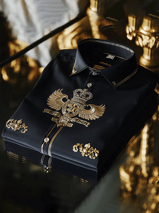 Men's Satin Luxe Long Sleeve Button Down Shirt