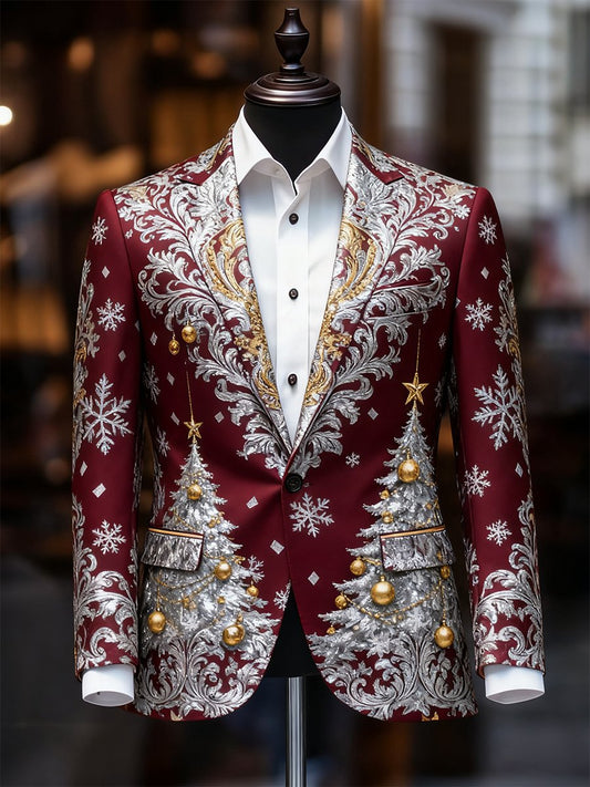 Men's Business Casual Christmas Suit Outerwear