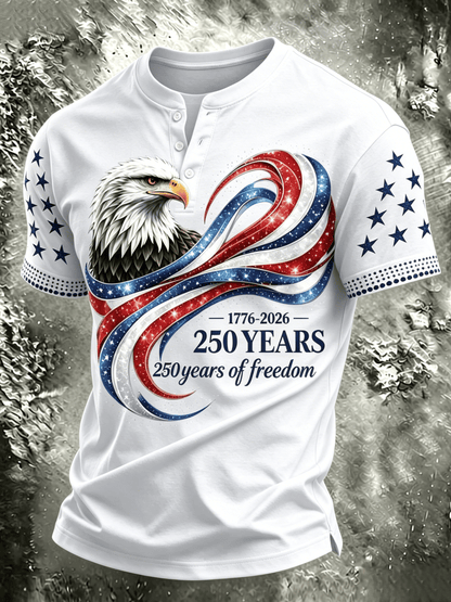 Men's American Anniversary Short-Sleeve Crew Neck T-Shirt