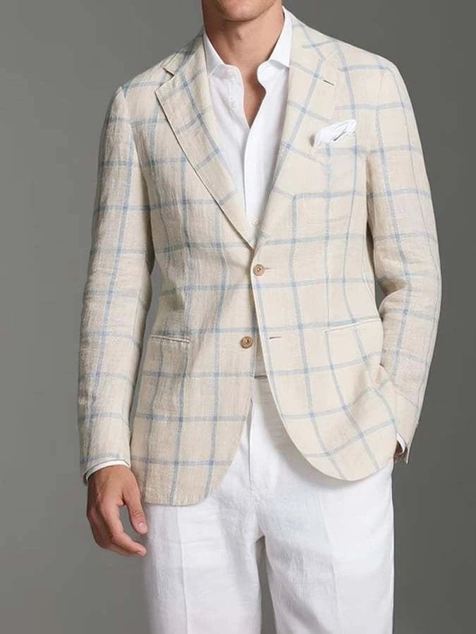 Men's Business Casual Lapel Suit