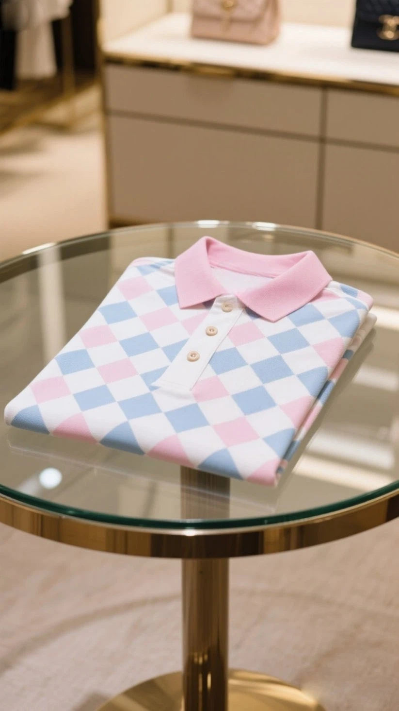 Men's Business Casual Fish Embroidered Button Short Sleeve Polo Shirt
