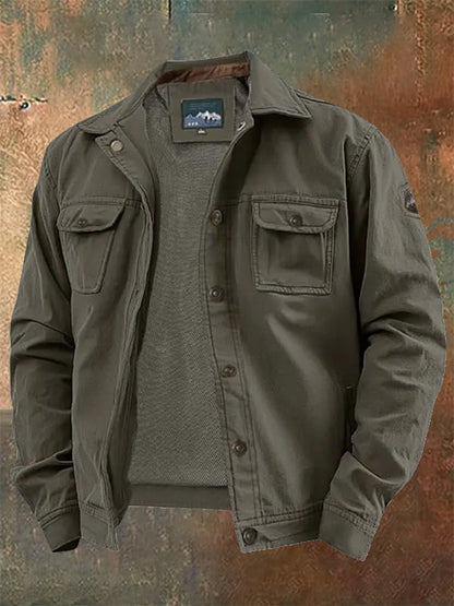 Men's Vintage Outdoor Multi-Pocket Jacket