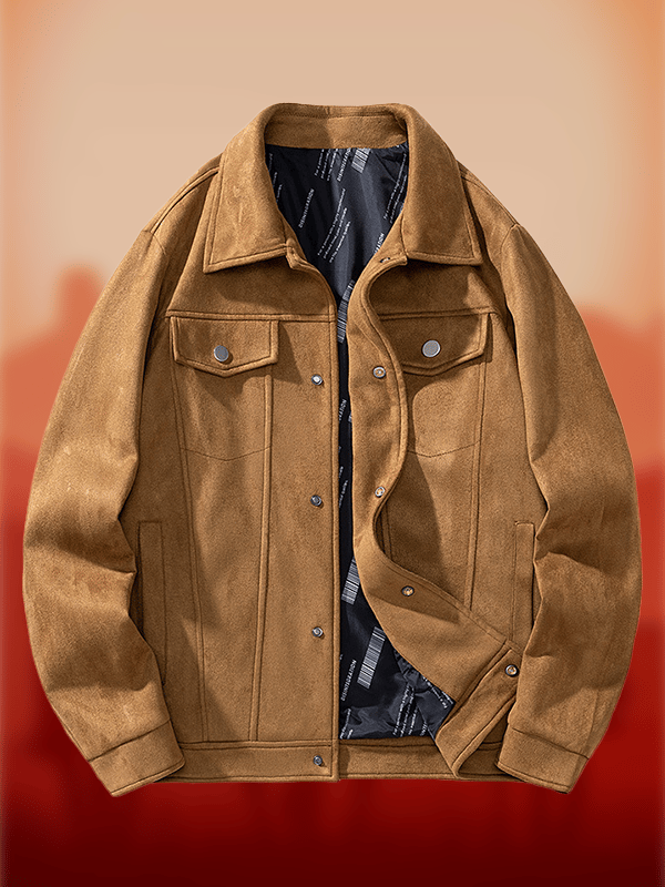 Men's Western Multi-Pocket Lapel Outdoor Farm Jacket