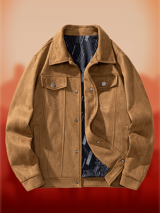 Men's Western Multi-Pocket Lapel Outdoor Farm Jacket