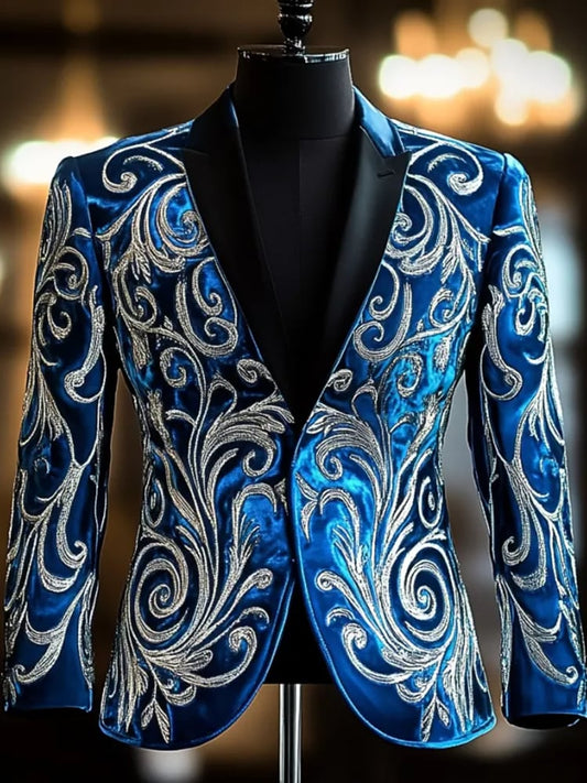 Men's Luxury Business Print Blazers
