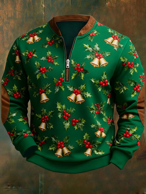 Men's Casual Christmas Print Sweatshirt