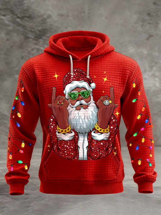 Men's Santa Claus Print Hoodie
