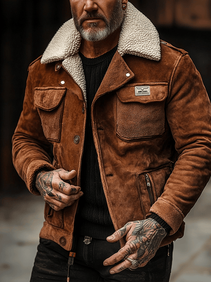 Men's Outdoor Sports Zipper Pocket Trendy Jacket