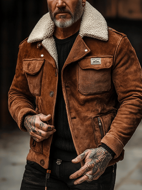 Men's Outdoor Sports Zipper Pocket Trendy Jacket