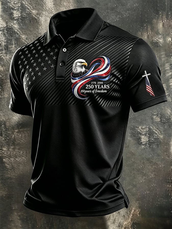 Men's U.S. 250th Anniversary Printed Polo Shirt