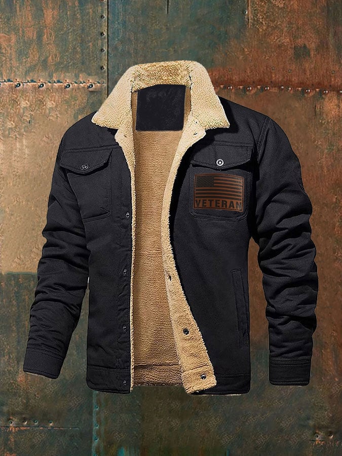 Men's Retro Veteran Winter Fleece Jacket