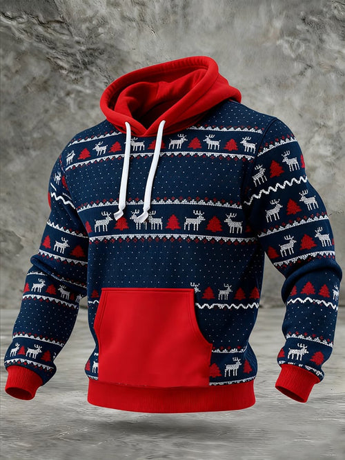 Men's Christmas Elk Hoodie