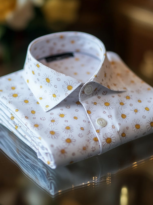 Men's Business Casual Lapel Short Sleeve Shirt