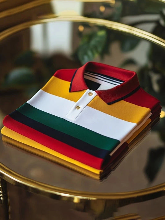 Men's Business Short Sleeve Polo Shirt