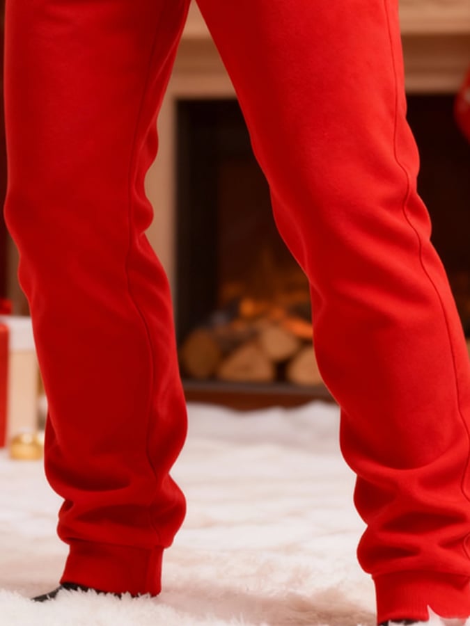 Men's Red Christmas Work Pants